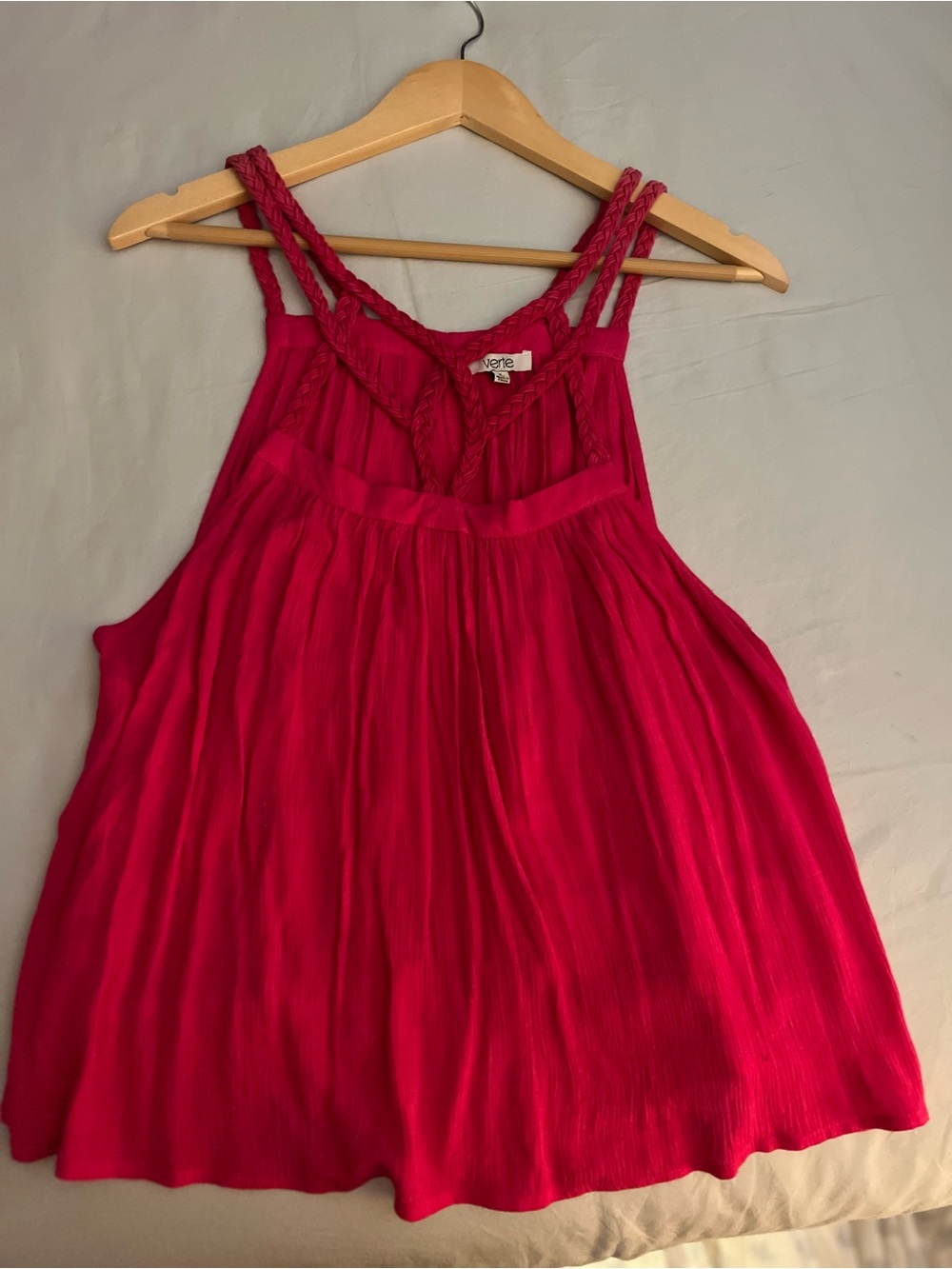 Verve Fuchsia Braided-Strap Tank Top